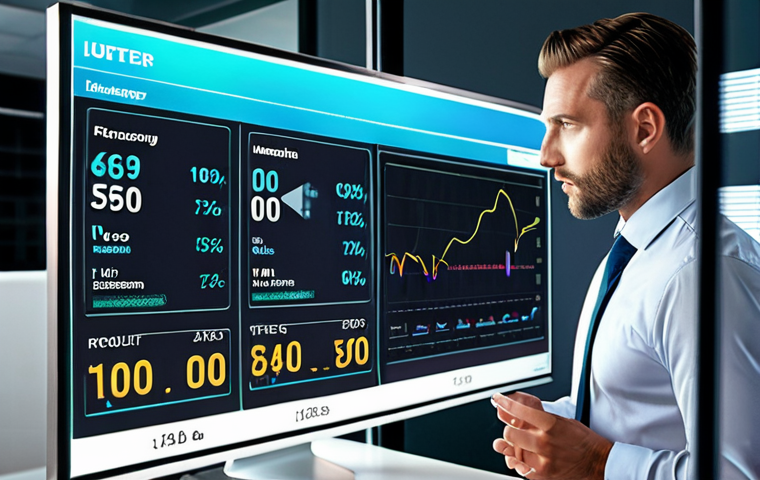 A focused business leader, male or female, meticulously analyzing a transparent holographic financial dashboard displaying key performance indicators (KPIs) like revenue, profit margins, and liquidity ratios. The mood is one of clarity and insight, signifying a thorough financial health check for business expansion. The background is a modern, clean office environment.